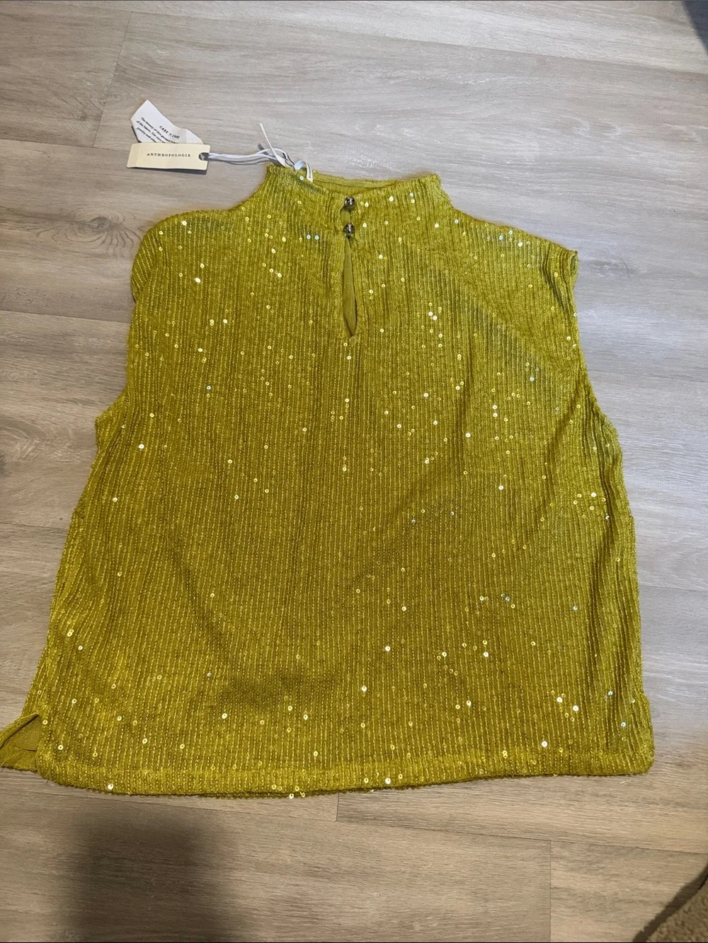 NWT ANTHROPOLOGIE TOP SIZE MEDIUM - Picture 4 of 5